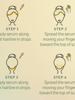 Steps Using Scalp Night Serum