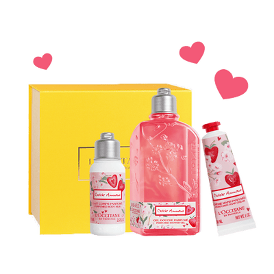 Limited Edition Cherry Strawberry Blossom Trio - Body Care Sets