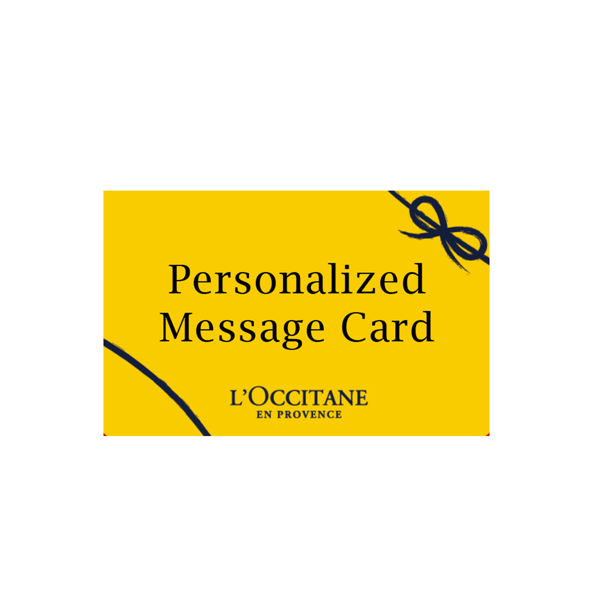 Personalized Message Card Only