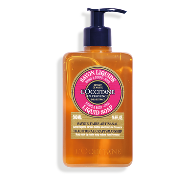 Shea Butter Body & Hand Liquid Soap - Rose - Dry Skin Body Care - Hand & Body Moisturisers