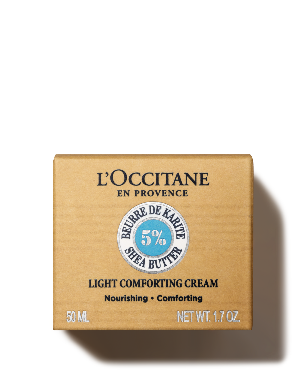 L'Occitane light comforting cream packaging on a white background - Illustration 3