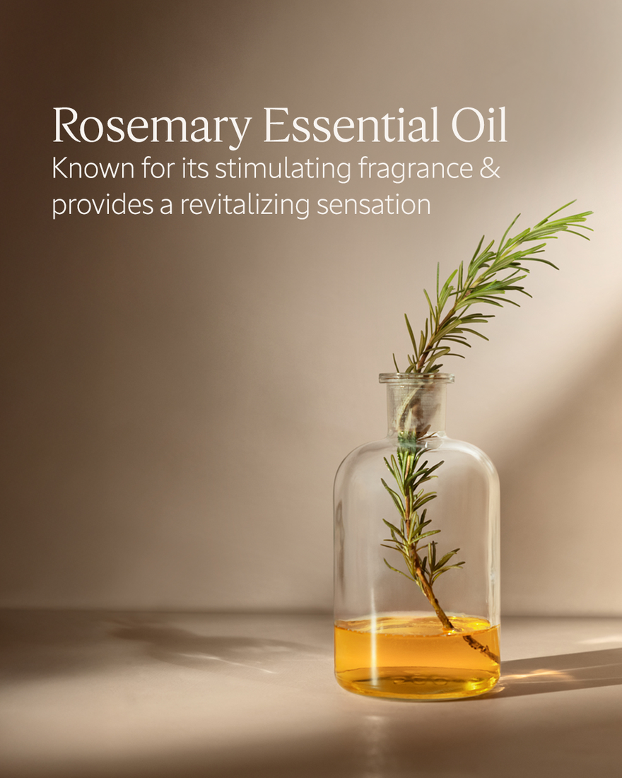 Bottle of rosemary essential oil with a sprig of rosemary in it - Illustration 5