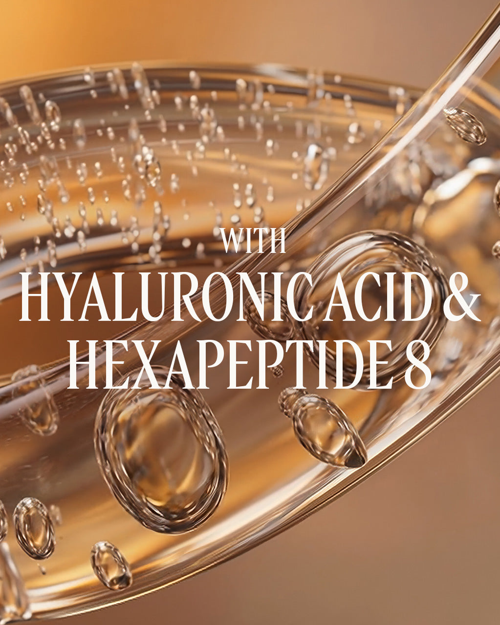 A glass of water with the words hyaluronic acid and hexapidides - Illustration 7