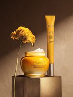 Yellow vase with a yellow flower next to a yellow cream jar - Illustration 8