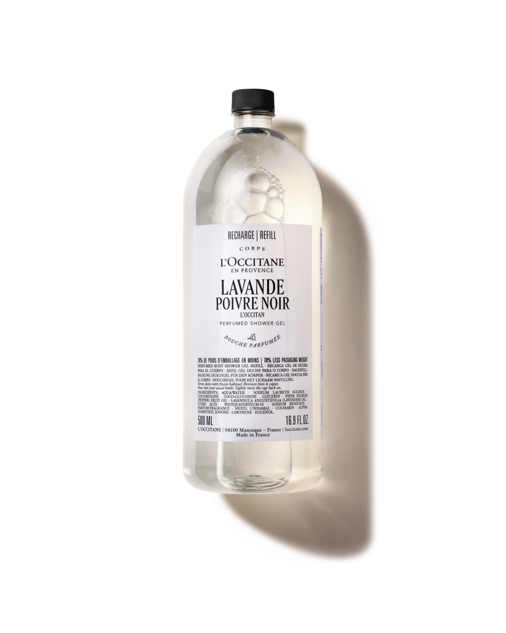 Lavande Poivre Noir Perfumed Shower Gel (L'Occitan) Refill - Image 1