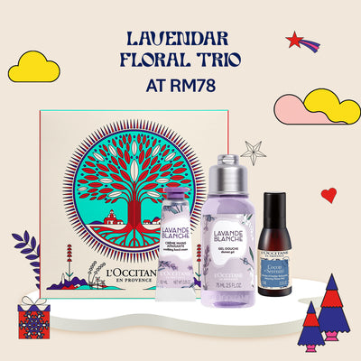 Lavendar Floral Trio - Gifts under RM100