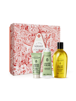 L'OCCITANE product set with a decorative box on a white background