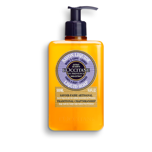 Shea Butter Body & Hand Liquid Soap - Lavender