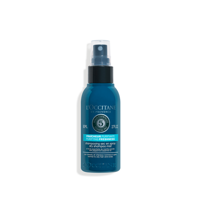 5 Essential Oils Purifying Freshness Dry Shampoo Mist - Semua Penjagaan Rambut